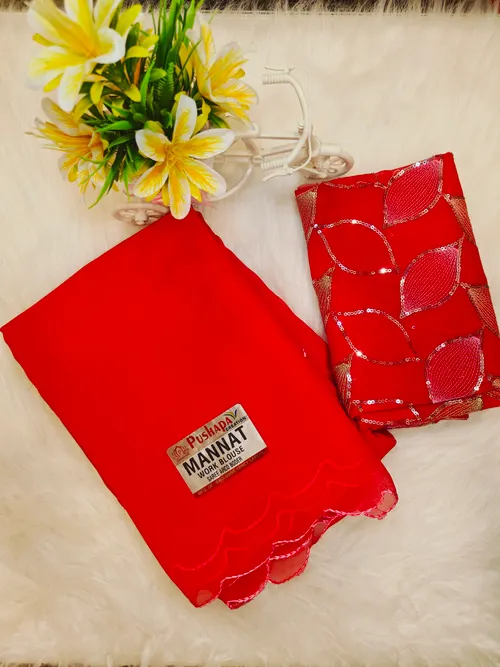 FANCY GEOGRATTE SAREES FS33
